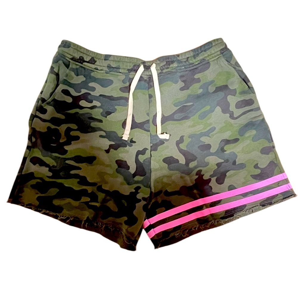 Sundry Two Stripe Sweat Camo Shorts
